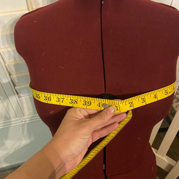 Gothic black and burgundy corset top - Picture 12 of 14